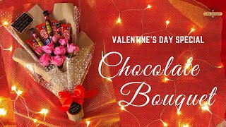 Chocolate Bouquet DIY | Chocolate day gift Idea | Valentine's Day Gift | Easy Bouquet Wrapping DIY