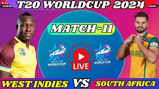 LIVE T20 WORLDCUP 2024 | LIVE WEST INDIES vs SOUTH AFRICA WORLDCUP MATCH  | live WI vs SA TODAY