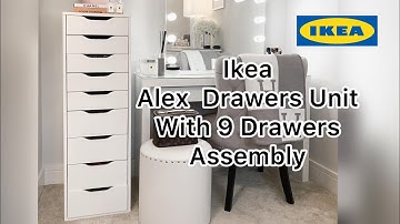 Ikea Drawers Assembly Alex drawers unit with 9 drawers