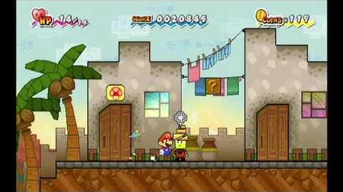 Afoot in the Foothills - Super Paper Mario (Wii) Chapter 1-2