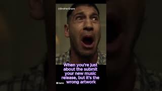 When you’re just about to submit your next music release, but the artwork is wrong #musicrelease