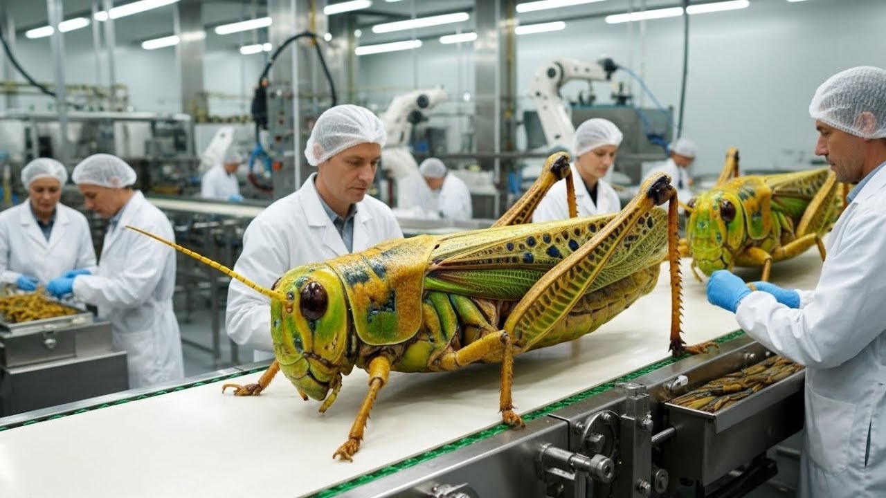 За кулисами производства хрустящих кузнечиков – полный процесс