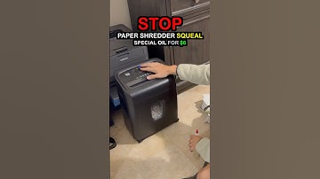 How To: Fix Paper Shredder Squealing after Shredding #lubricant