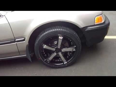 hillyard-custom-rim&tire-1993-honda-accord-rolling-on-new-17inch-black-rims-with-chrome-inserts!