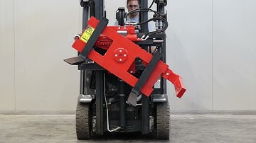 Forklift rotator attachment 180°