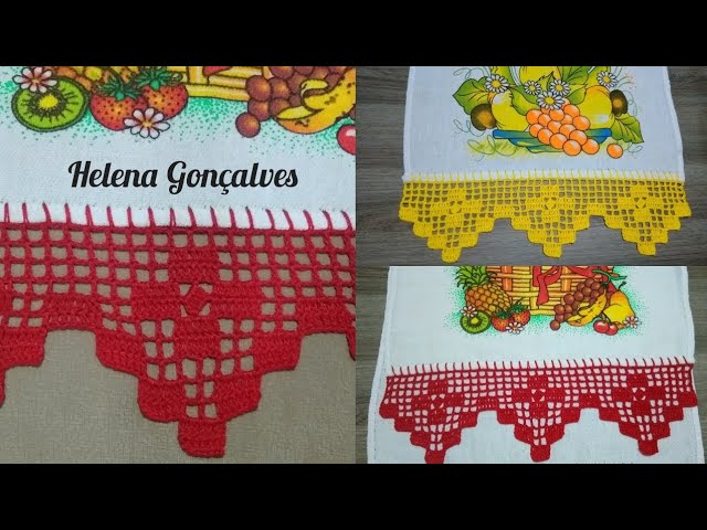 Barrado de crochê lindo e fácil 🤩👏#helenagonçalves #crochet #barradodecroche #croche #artesanato