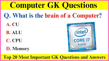 Top 20 Computer Gk Questions in English | Computer GK Questions | Computer Gk | Part-1