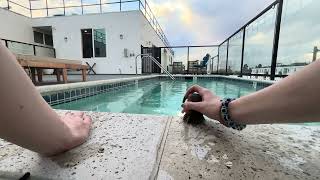 Random ASMR Pool Hangout w your bff (me)