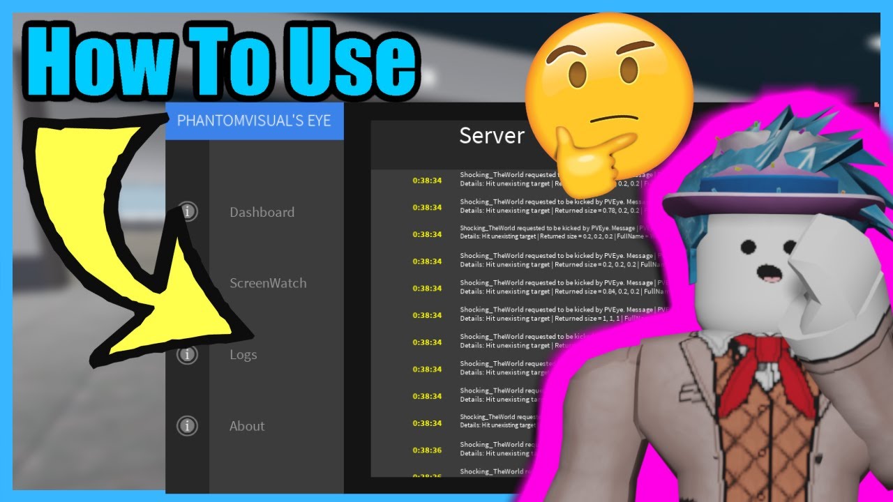 ROBLOX 😱How to use Pveye - YouTube