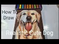 How to draw realistic dog using soft pastel colours