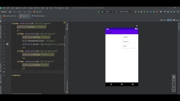 Option Menu in Android Studio With Subitems (For Beginners)