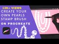 How to create a Pearls Stamp Brush on Procreate? | Drawing Pearls on Procreate step by step tutorial
