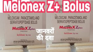 Melonex Zplus Bolus जानवर के चोट मोच सूजन दर्द की दवा Review Composition Usage Dosage benefit Price