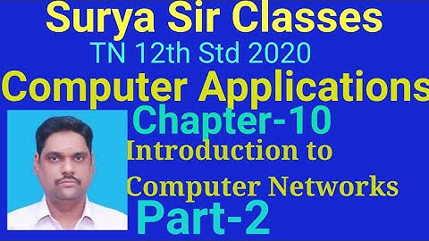Std XII Computer Applications Computer networks part 2