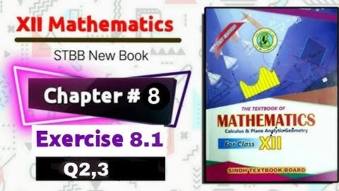Chapter 8 Exercise 8.1 Q2,Q3 "Circle" New Maths book sindh board