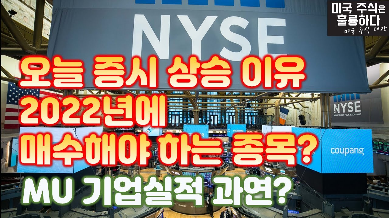 미국주식 2022년 꼭 매수해야 하는 종목?ㅣ마이크론테크놀로지 기업실적 예상ㅣ나스닥이 증시를 받쳐주네요ㅣ엔비디아ㅣ테슬라