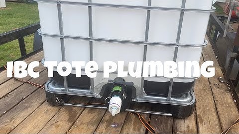 This is how I plumbed an IBC tote for pressure washing.