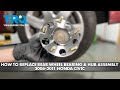 How to Replace Rear Wheel Bearing  Hub Assembly 2006-2011 Honda Civic