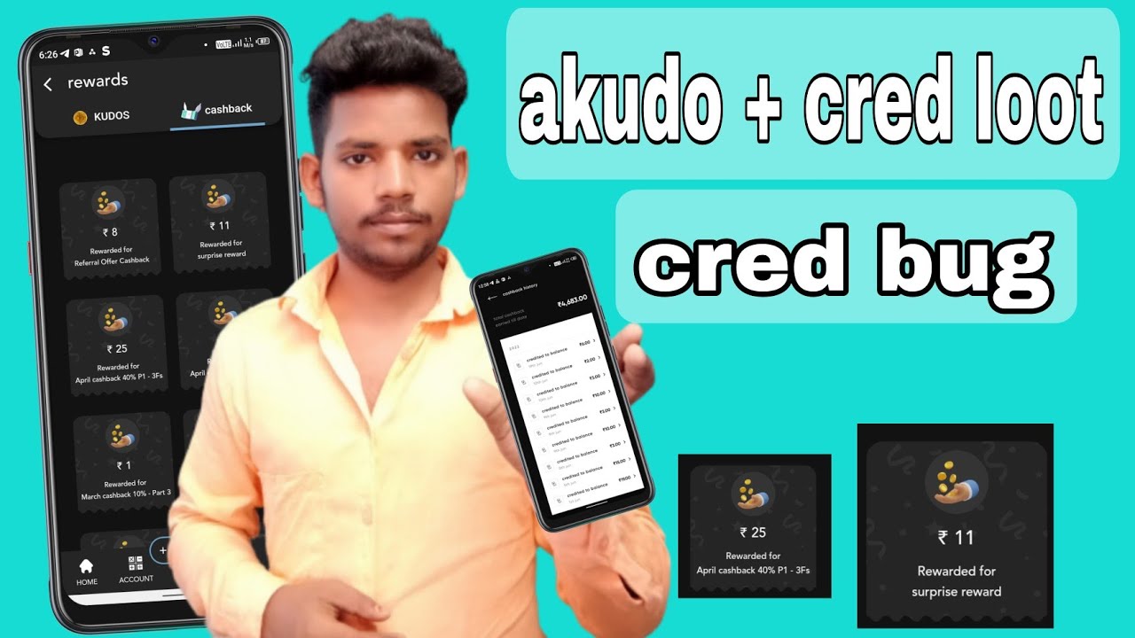 Cred bug + akuddo loot,unlimited scratch card trick,new loot video today new loot,