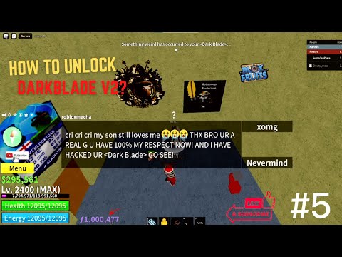 CONTA BLOX FRUITS COM DARK BLADE (YORU) - Roblox - Blox Fruits - GGMAX