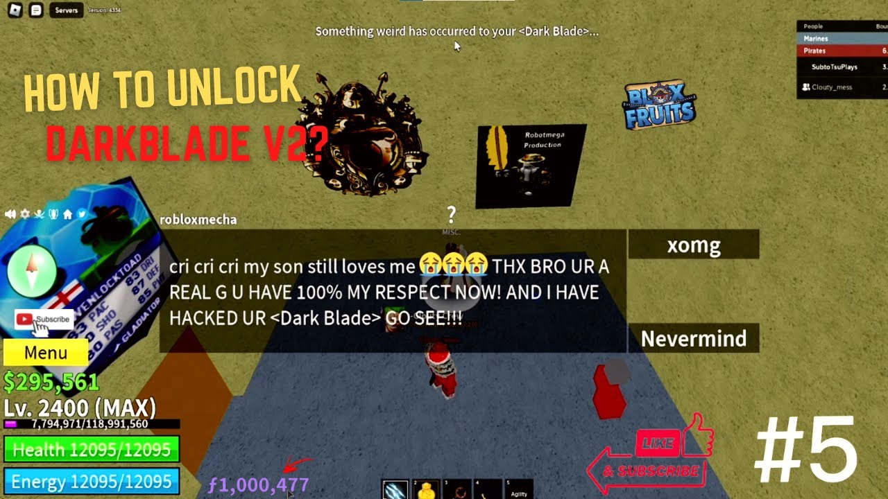 How To Get Yoru/Dark Blade V2 In Blox Fruits (2023) - Full Guide » Arceus X