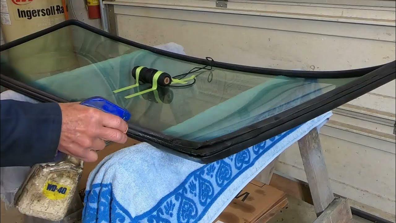 Classic Car Windshield Installation How to do it Datsun 240Z YouTube