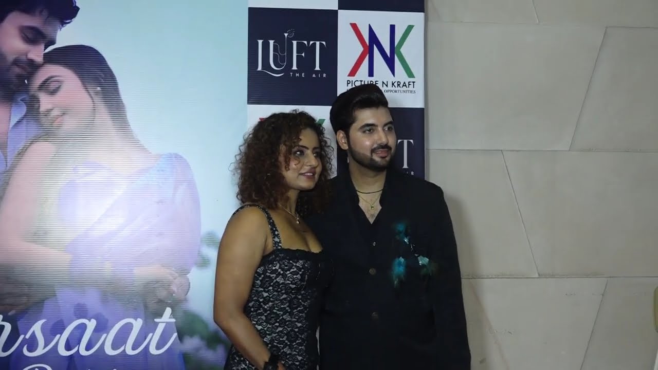 Avinash Mishra, Isha Singh, Mohit Kapoor,  For The Song Launch Of ‘Barsaat Ho rahi #music #album 