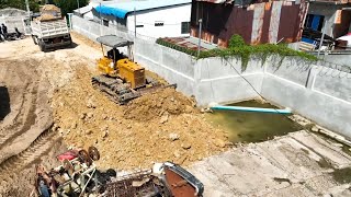 Small Bulldozer Filling Soil Coverage A House Land With 5T Dump Trucks by Daily Bulldozer  2,175 views 1 month ago 39 minutes