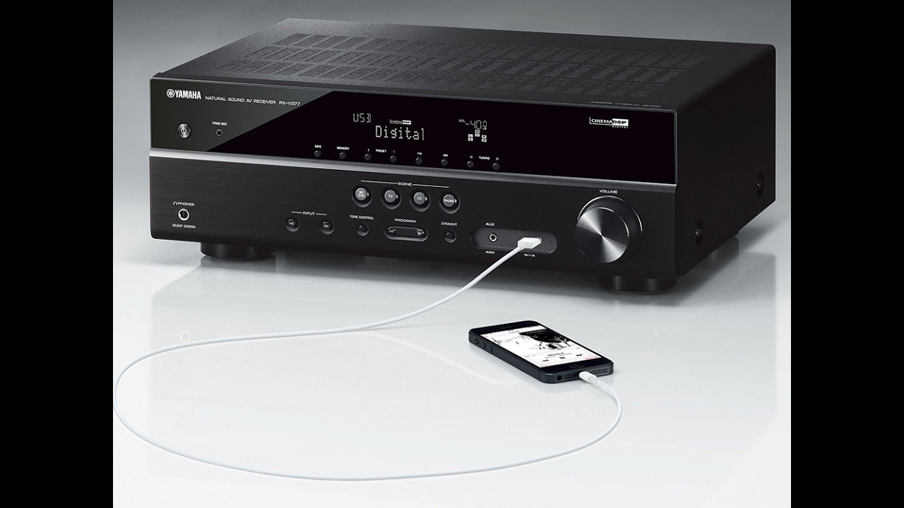 Receiver 5.1 Canais 4K RX-V377BL Yamaha - YouTube