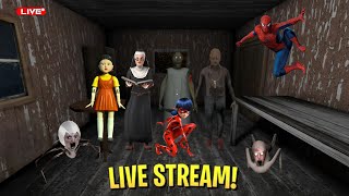 Granny Tips And Tricks Playing As Characters Update Christmas live streaming #shorts