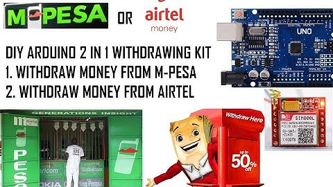 Withdraw Airtel money || mpesa using Arduino