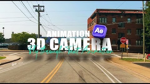 3D Camera Fly Through Text Animation in After Effects