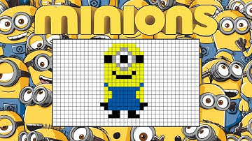 Handmade Pixel Art - How To Draw MINIONS