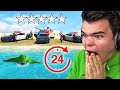 Surviving A 5 STAR WANTED LEVEL For 24 HOURS In GTA 5!