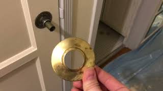 How To Put A Snap On Rose Onto A Door Knob