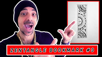 Create This Zentangle Bookmark | Easy Tutorial | Art Therapy Drawing | Relax and Chill Session |