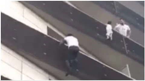Real-Life Spider-Man Scrambles Up Building To Save A Dangling Child World Today