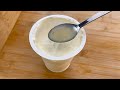 Joghurt Zitronensaft hinzufügen  Und das Ergebnis wird Ihnen wirklich gefallen