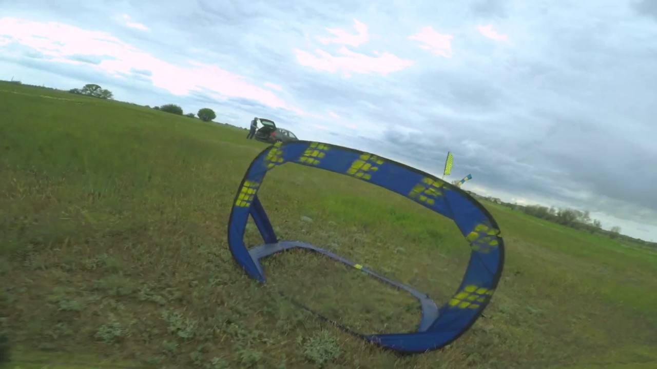[FPV] Freestyle training with racing gates and flags - YouTube