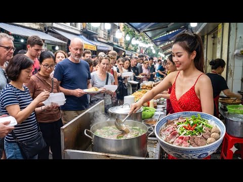 Hanoi Food Paradise! 4AM Breakfast Crowds Line Up for This Famous Street Food