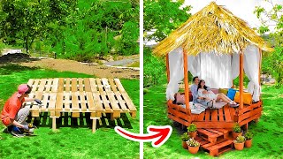 DIY Eco-Friendly Gazebo Out Of Pallets || Cool Pallet Crafts