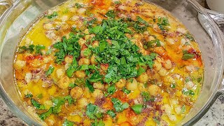 بكوب حمص جاف اطيب مسبحة حمص|بليلة لبنانية|Middle Eastern hummus Appetizer