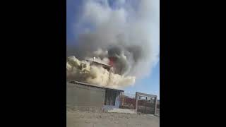Incendio afecta una cabaña en el Balneario Juan López de Antofagasta
