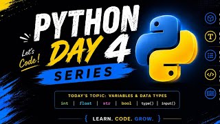 Python Day 4 | String Slicing & Type Conversion in Python | Beginner Tutorial