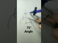 75 degree angle using compass  75 angle