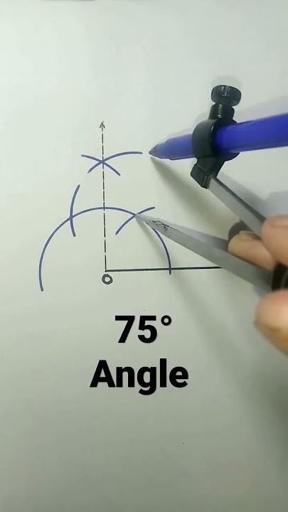 75 degree angle using compass | 75° Angle