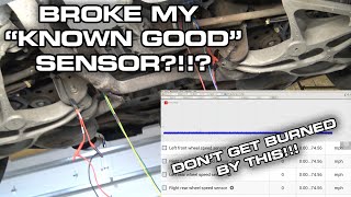 no sensor signal after testing!?  don't get burned on newer abs wheel speed sensor diagnosis