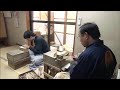 Hideaki for the first time to make a Precious Boxwood Comb, The method of Smoke Drying is Incredible