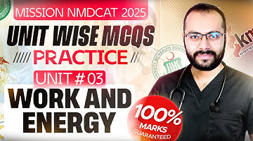 Work Power Energy | Chapterwise MCQs Practice | MDCAT 2025 Physics | PMDC Syllabus | Unit 3