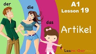 Learn German for beginners. Articles. Lesson 19.